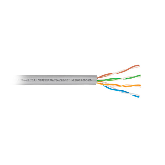 Cable UTP CAT5E 305m Bobina Gris | VOLTECK