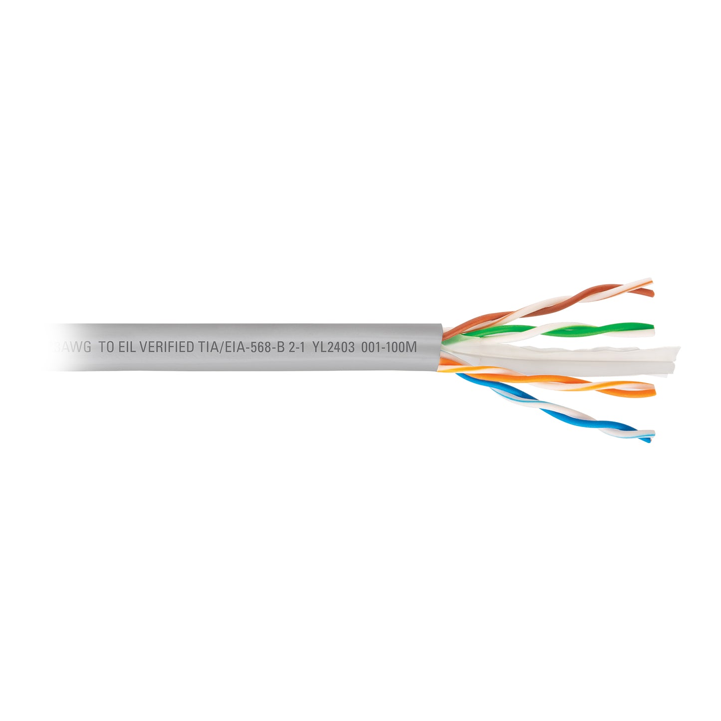 cable UTP CAT6 por metro o en bobina de 100m color gris marca VOLTECK. Ideal para redes de alta velocidad.