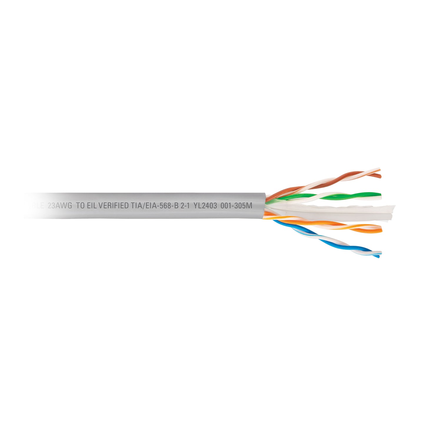 Cable UTP CAT6 305 Metros Bobina Gris VOLTECK