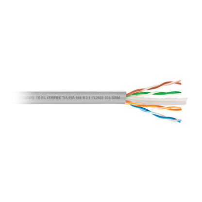Cable UTP CAT6 305 Metros Bobina Gris VOLTECK