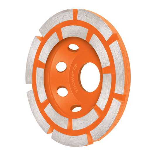 Copa de diamante doble hilera 4" x 7/8", TRUPER