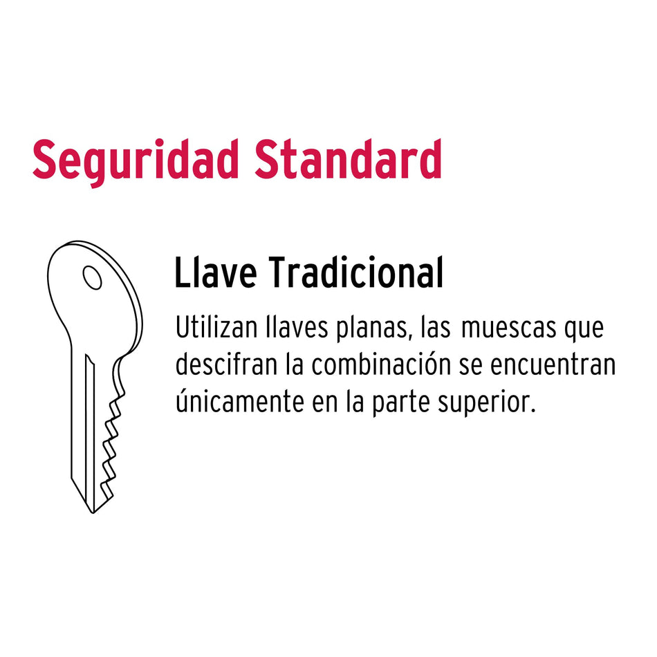 Cerradura de Entrada Principal con Jaladera y Perilla - Llave Mariposa - Latón Resistente