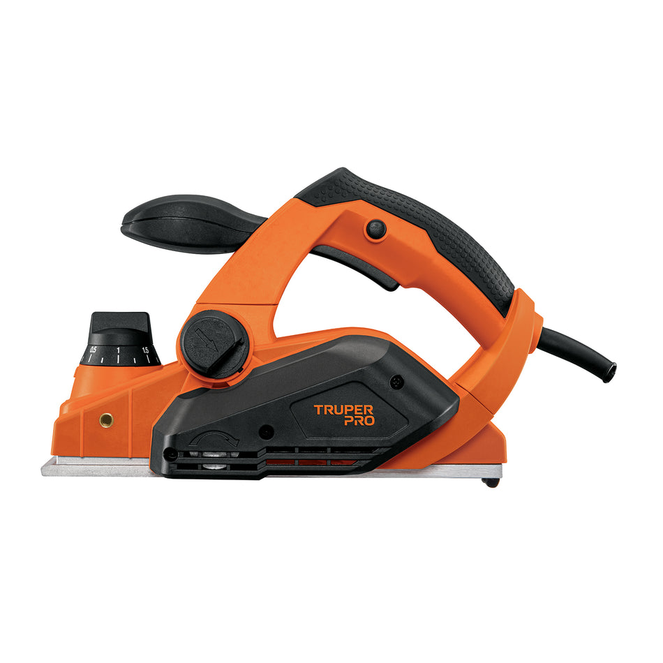 Cepillo Eléctrico TRUPER 3-1/4" 850W CEPEL-3-1/4A4 - Cepillado Profesional de Madera con Cuchillas de Carburo de Tungsteno para Carpintería y Acabados Finos