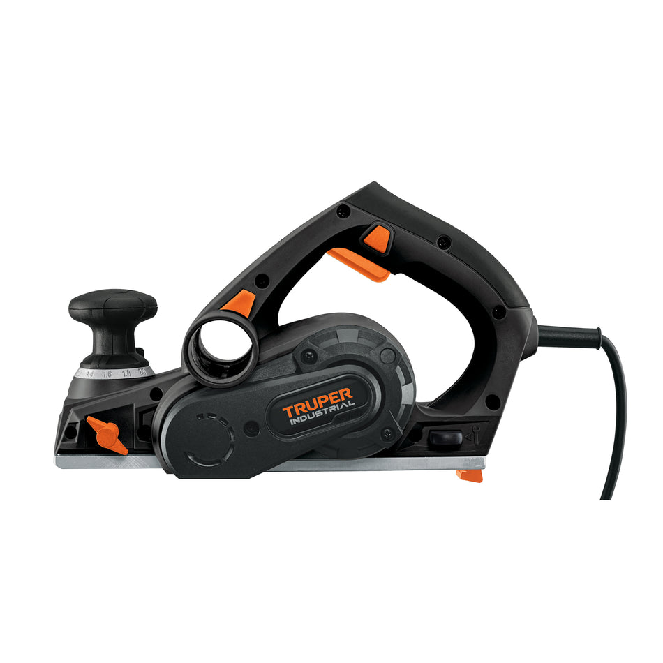 Cepillo Eléctrico TRUPER 3-1/4" 720W Industrial - Acabado Profesional Madera - Cuchillas Carburo Tungsteno - CEPEL-3-1/4N2