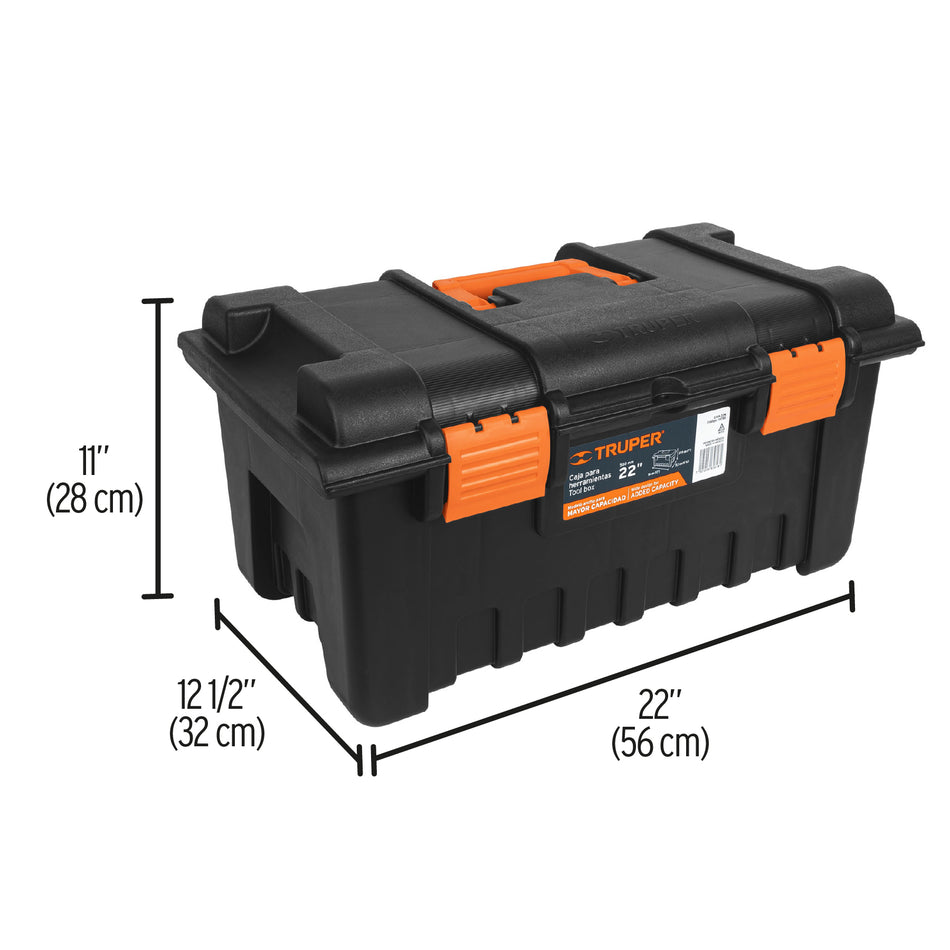 Caja para herramienta de 22" sin compartimentos, Truper