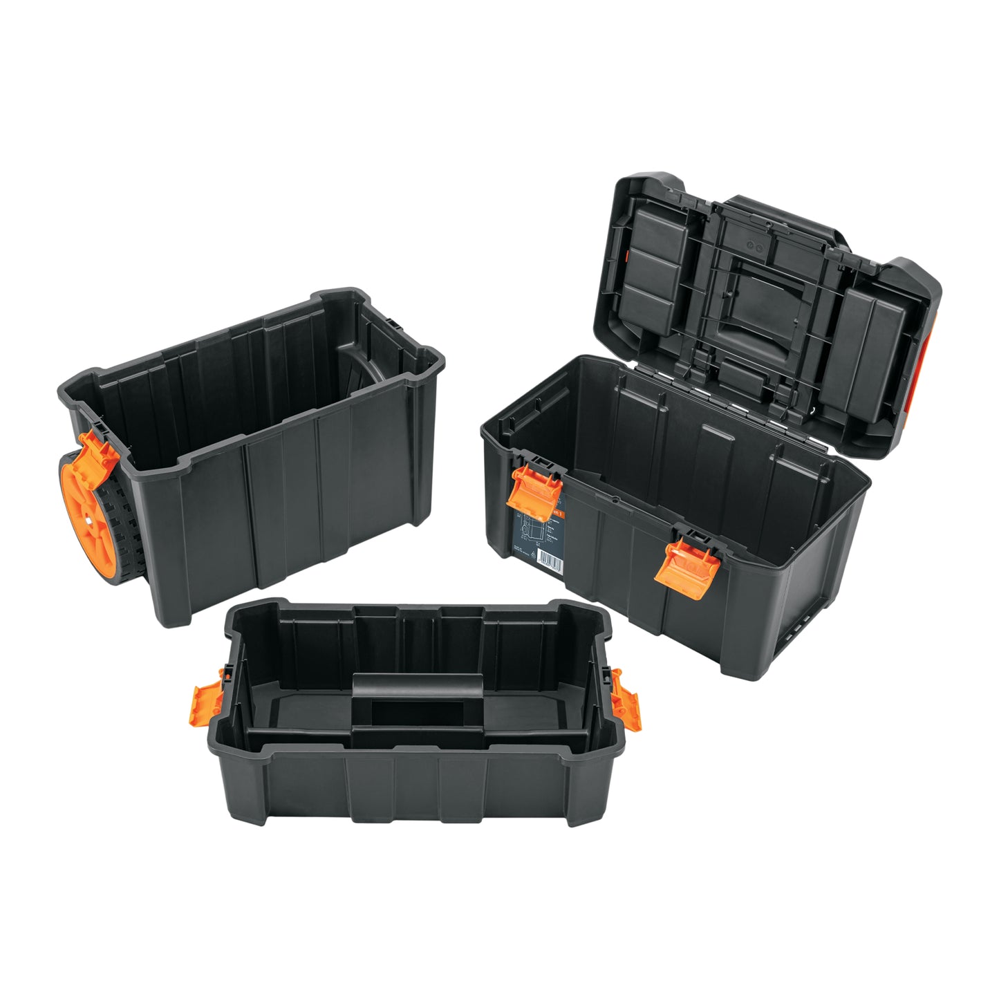 Caja de Herramientas Profesional 19x25 con Ruedas CHP-1925R - Solución Completa de Almacenamiento y Transporte para Herramientas