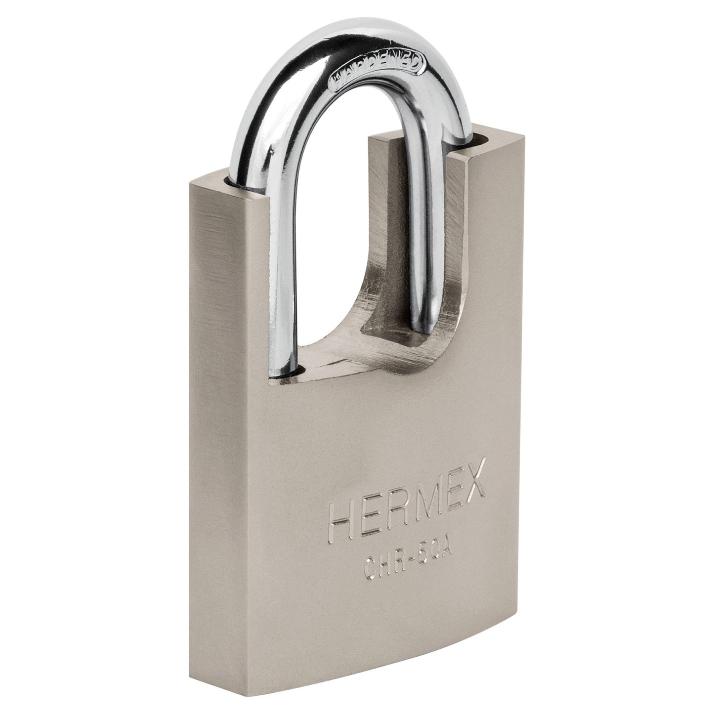 Candado HERMEX 50 mm Coraza Acero y Llave de Disco