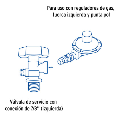 Cilindro Tanque Gas LP 20lb (9kg) FOSET - Portátil Acero Parrillas Asadores Estufas