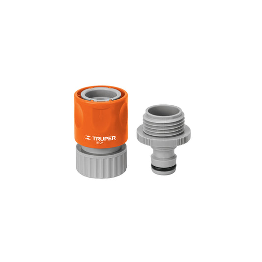 Conector 3/4" rápido de ABS mangueraacc. sistema click