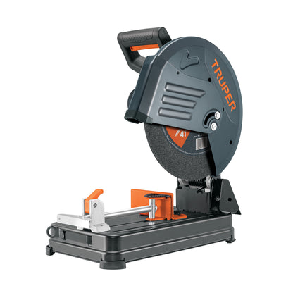 Tronzadora Cortadora de Metales 14 Pulgadas CM-14N 2200W - Cortes Precisos Angulares con Mango en D y Sistema Anti-Chispa TRUPER