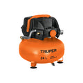 Compresor de Aire Libre de Aceite TRUPER 24L 2-2/3HP 135PSI - Sin Mantenimiento para Talleres y Herramientas Neumáticas