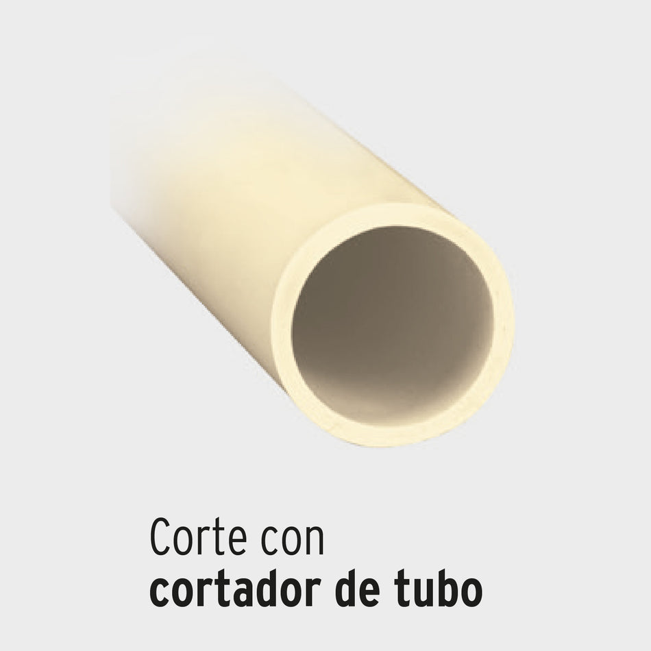 Cortador de tubo de plástico, capacidad corte 1-5/8", Truper