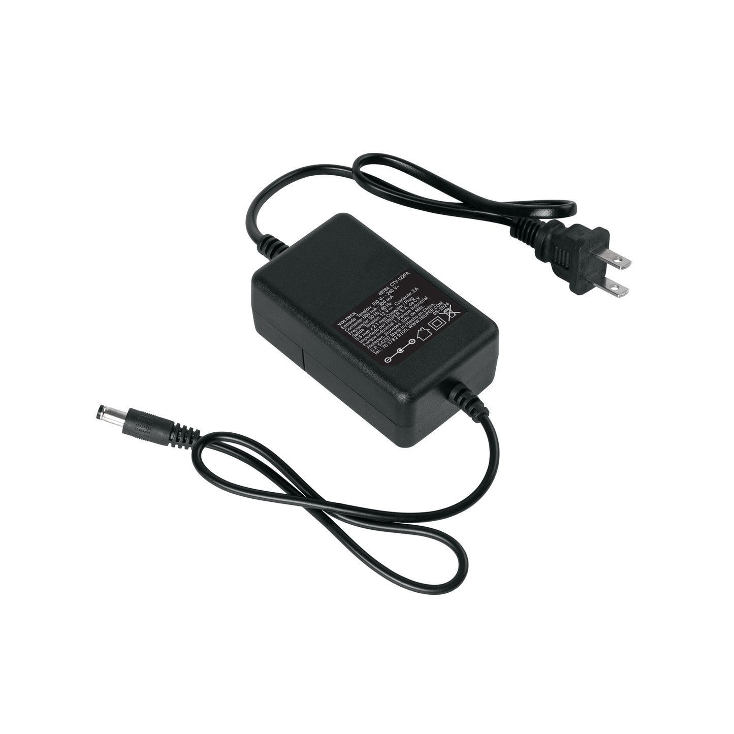 Fuente de Alimentación 12V 2A para CCTV VOLTECK | Cable DC Incluido