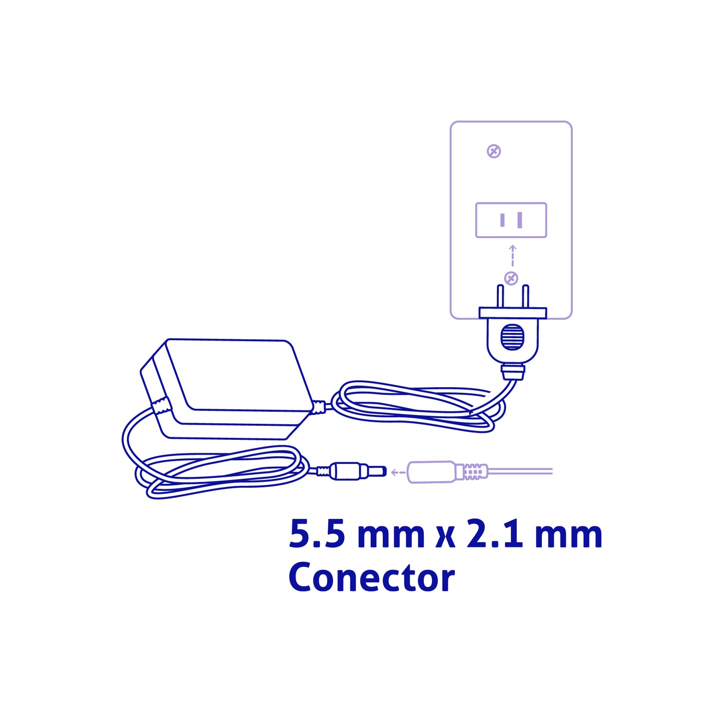 Fuente de Alimentación 12V 2A para CCTV VOLTECK | Cable DC Incluido