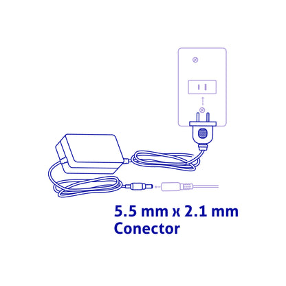 Fuente de Alimentación 12V 2A para CCTV VOLTECK | Cable DC Incluido