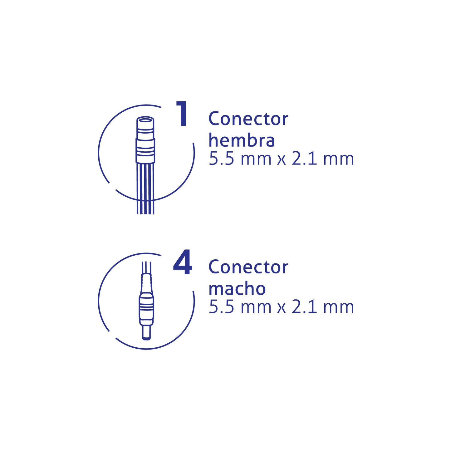 Cable Divisor de Energía tipo Pulpo 1 a 4 para CCTV, VOLTECK