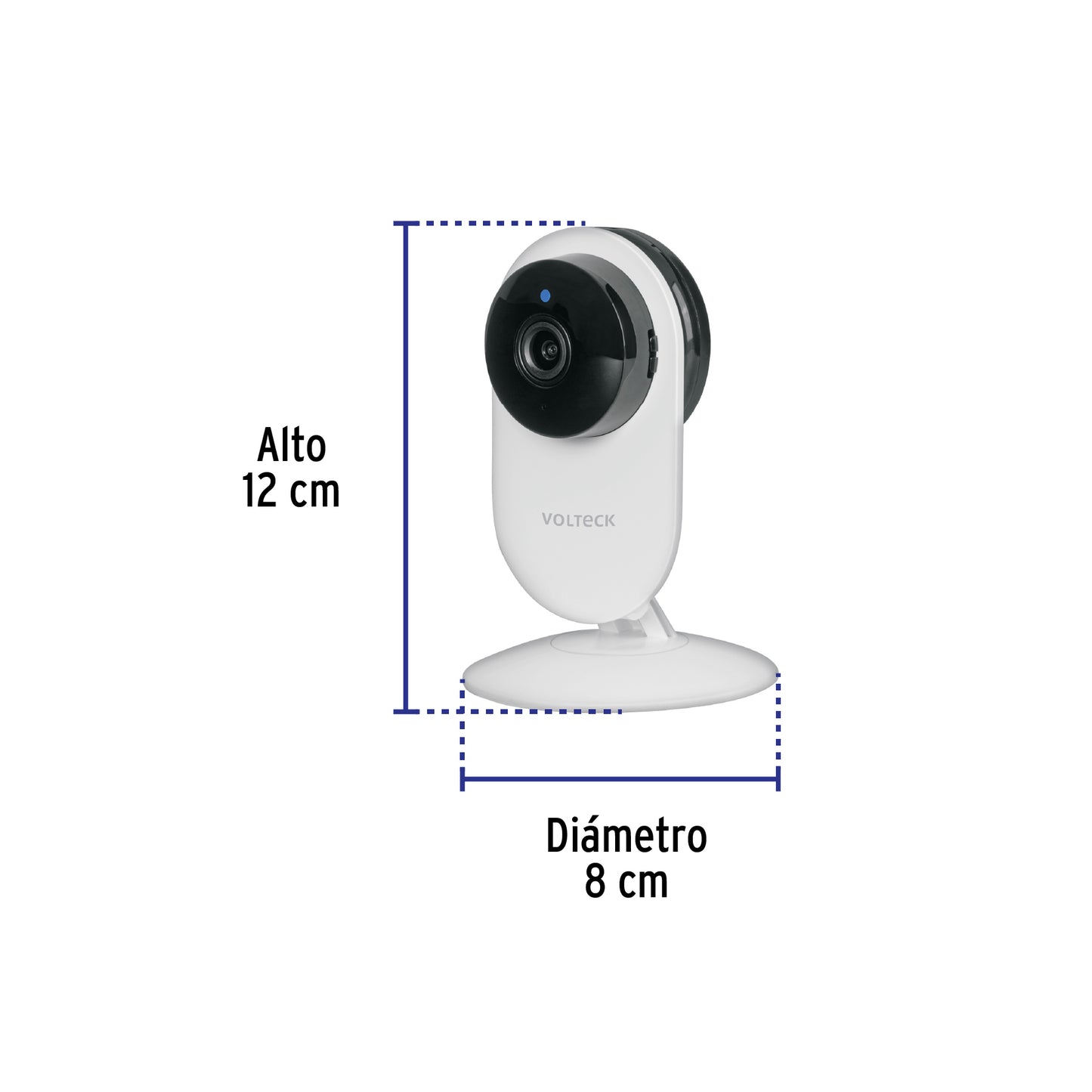 Cámara WiFi Fija 2MP VOLTECK | Cable y Posicionamiento Fijo