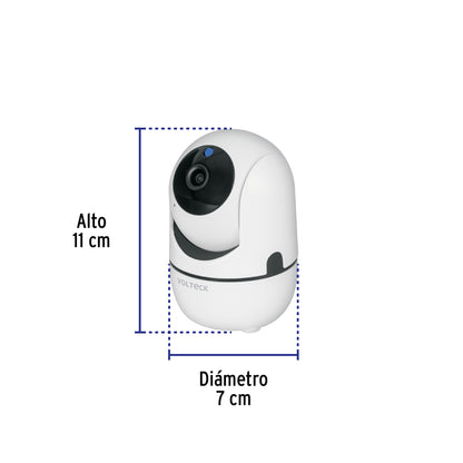 Cámara WiFi Inalámbrica 3MP VOLTECK – Motorizada 360°, Visión Nocturna