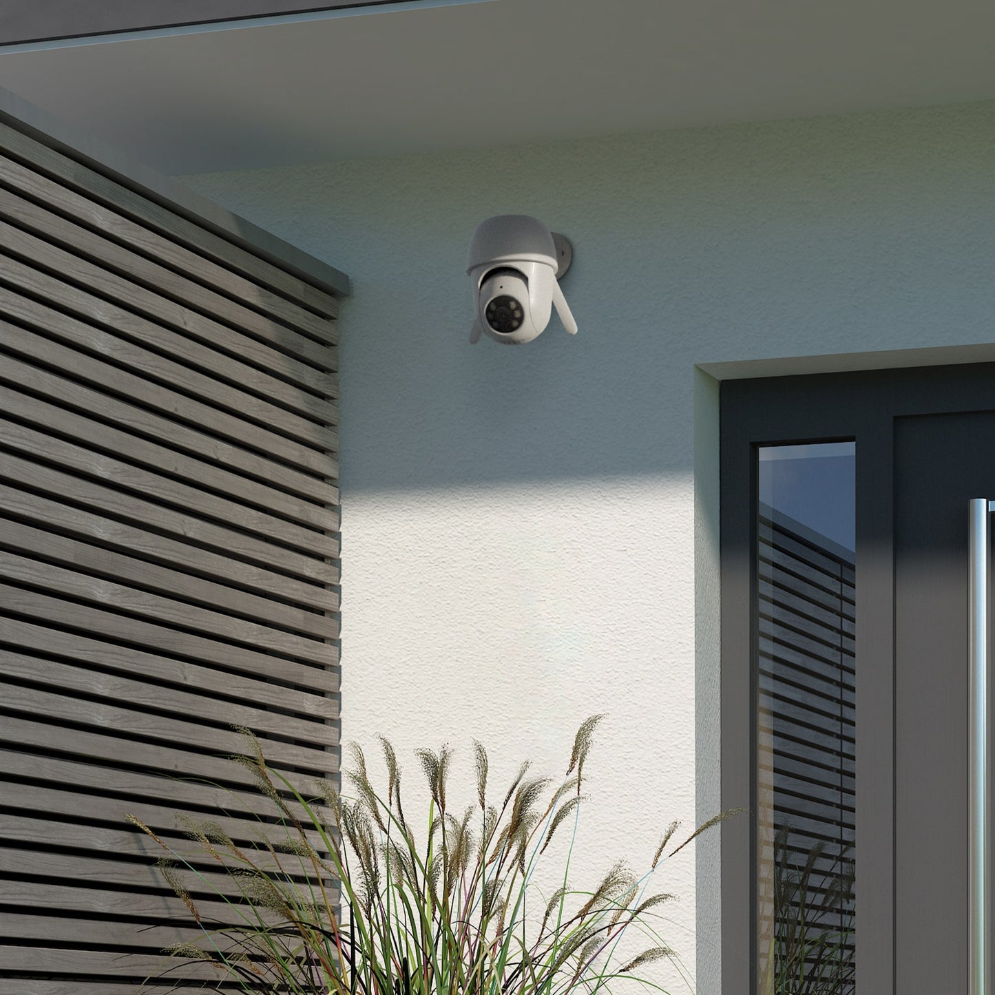 Cámara de seguridad WiFi robotizada tipo domo 3MP VOLTECK. Monitoreo inteligente para tu hogar o negocio