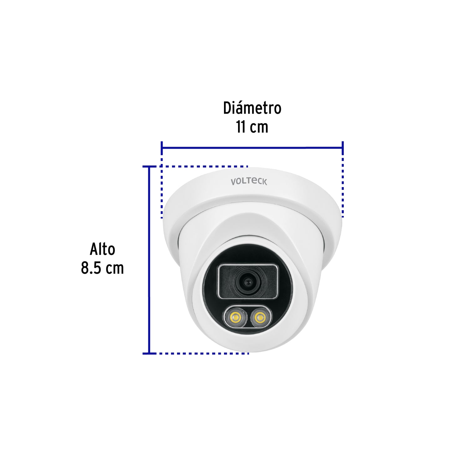 Cámara Domo IP 5MP Lente 2.8mm con Micrófono | VOLTECK CTV-51A