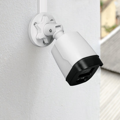 Cámara tipo bala VOLTECK 5MP, lente 2.8mm, micrófono integrado, posicionamiento ajustable. Ideal para vigilancia exterior e interior.