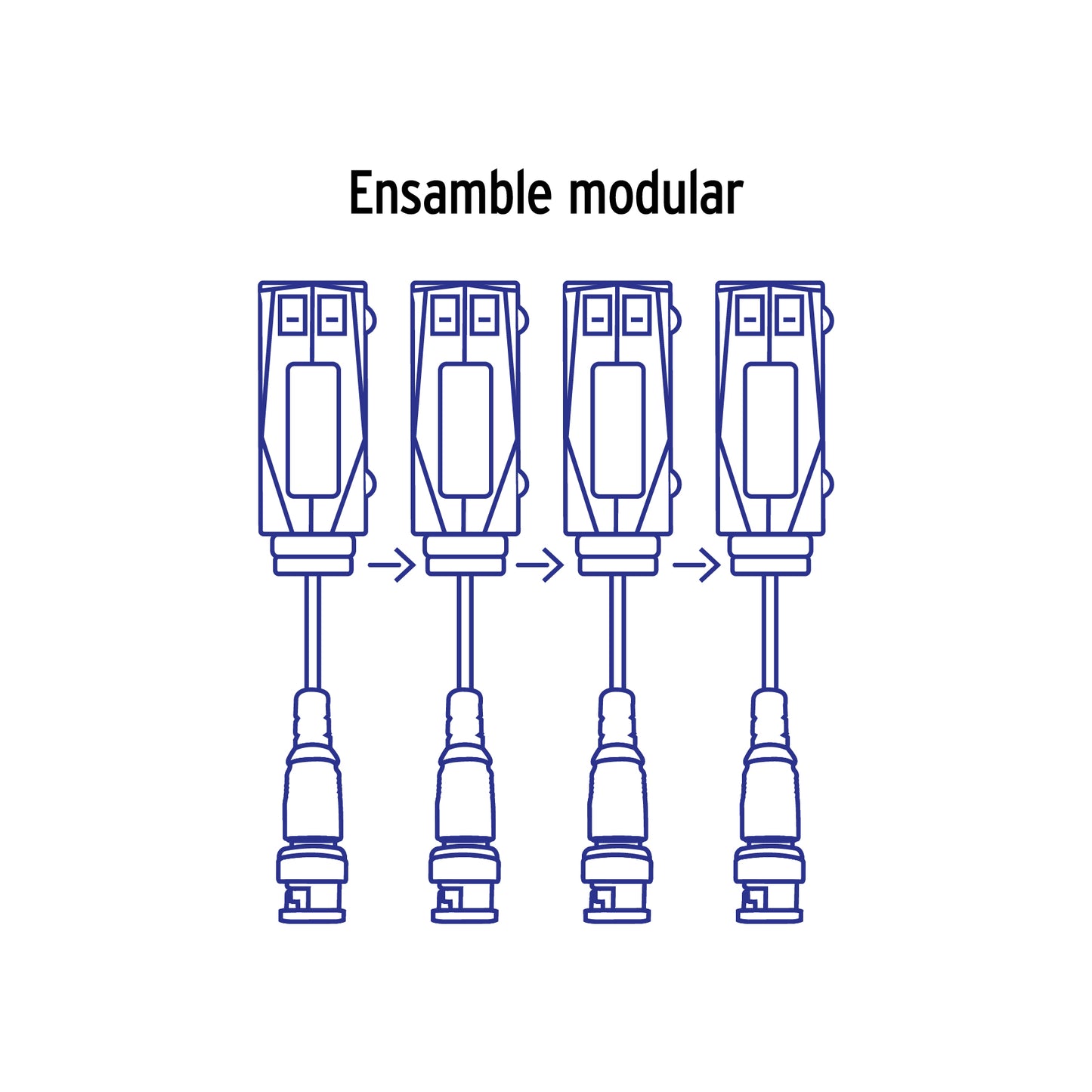Par de Transceptores Pasivos Video Balun, hasta 8MP, VOLTECK