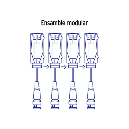 Par de Transceptores Pasivos Video Balun, hasta 8MP, VOLTECK
