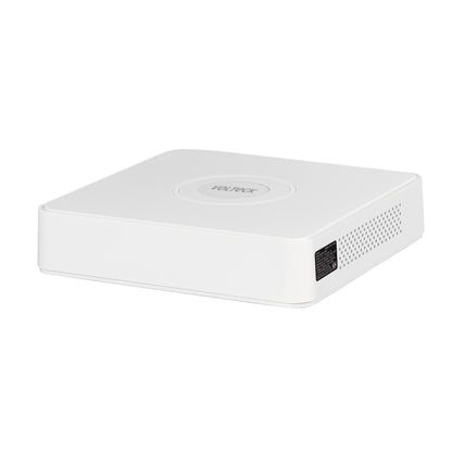 Grabador DVR VOLTECK de 4 canales y 5MP. Conexión por cable estable, posicionamiento flexible de cámaras y acceso remoto. Ideal para negocios y hogar.