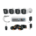 Kit de videovigilancia VOLTECK® con DVR 8 canales, 4 cámaras de 5MP y disco duro de 1TB. Ideal para negocios y hogares.
