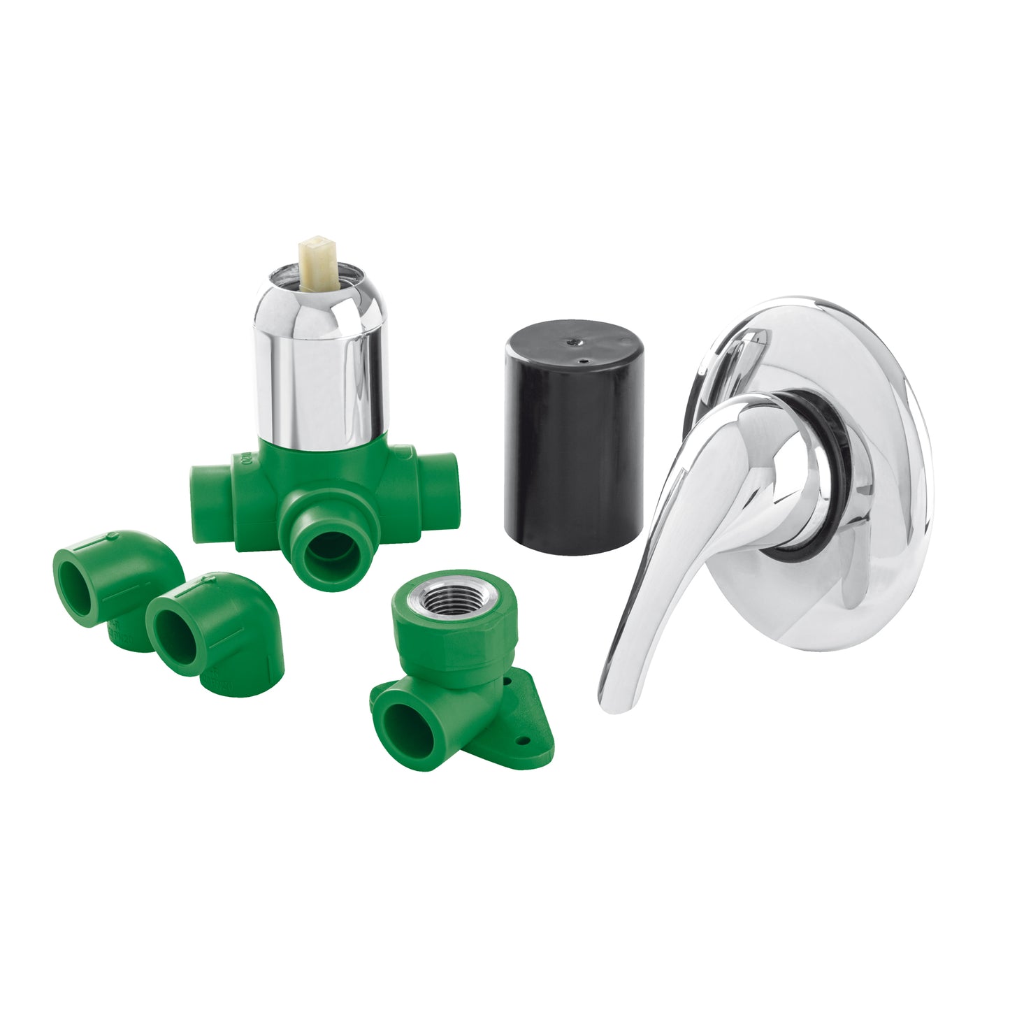 Kit Instalación Regadera PPR 1/2" Monomando FOSET - Código 45860 CV-KIT-M Termofusión