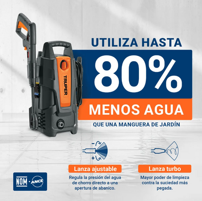 Hidrolavadora eléctrica 1500 PSI, Truper