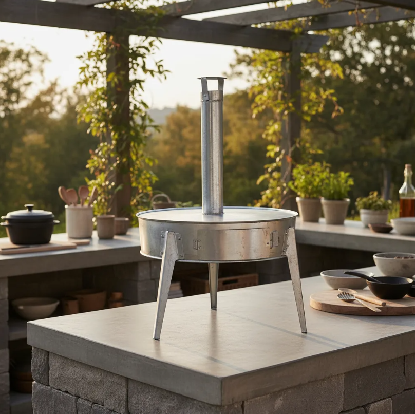 Anafre Comal Artesanal Desmontable 60cm | Para Leña o Carbón | Ideal Asados, Carne, Tortillas y Quesadillas