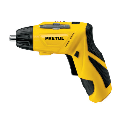 Destornillador Eléctrico PRETUL 3.6V Compacto con LED - Modelo DESI-36P2 - Herramienta Profesional