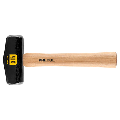 Marro Nevada 3 lbs Pretul DHT-3P - Martillo Demolición Profesional Mango Madera 10-3/4