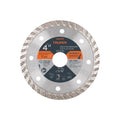 Disco de diamante de 4" x 2.2 mm, rin turbo, TRUPER
