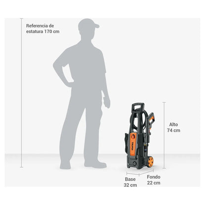 Hidrolavadora eléctrica 1800 PSI, Truper