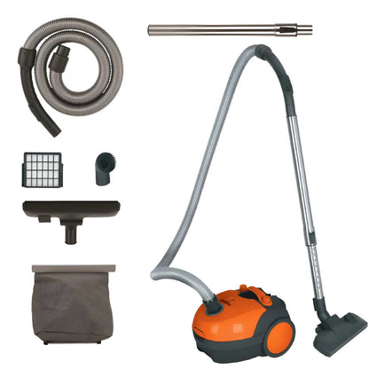 Aspiradora Canister TRUPER ASD-120 1200W - Solución Profesional para Limpieza Profunda con Motor Potente 1.6HP y Filtro Extraíble