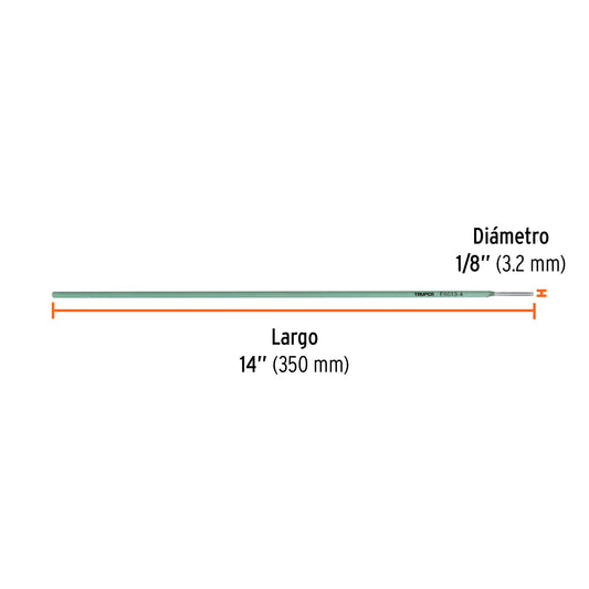 Electrodos 6013 1/8 Pulgada Truper 1kg - Soldadura Profesional Acero Suave CA/CD - Herrería y Estructuras Ligeras
