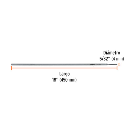 Electrodos de Soldadura 7018 5/32 Truper E7018-5 - Soldadura Profesional Estructuras Pesadas Sin Porosidad - 1kg Bajo Hidrógeno