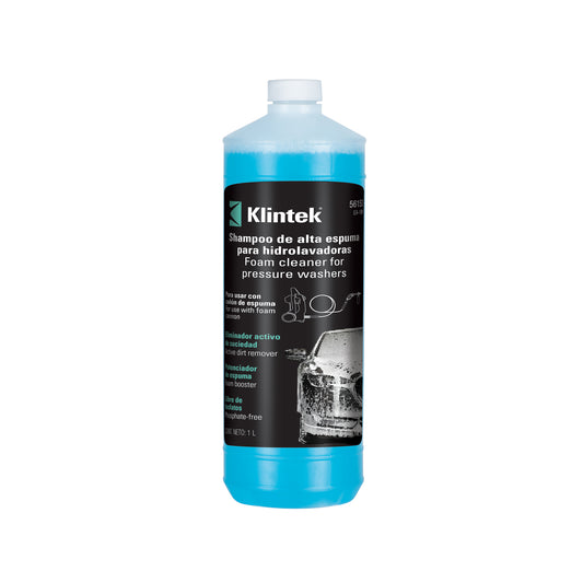 Shampoo Concentrado Alta Espuma KLINTEK EA-10H - Elimina Grasa y Aceite para Hidrolavadora 1L - Libre de Fosfatos