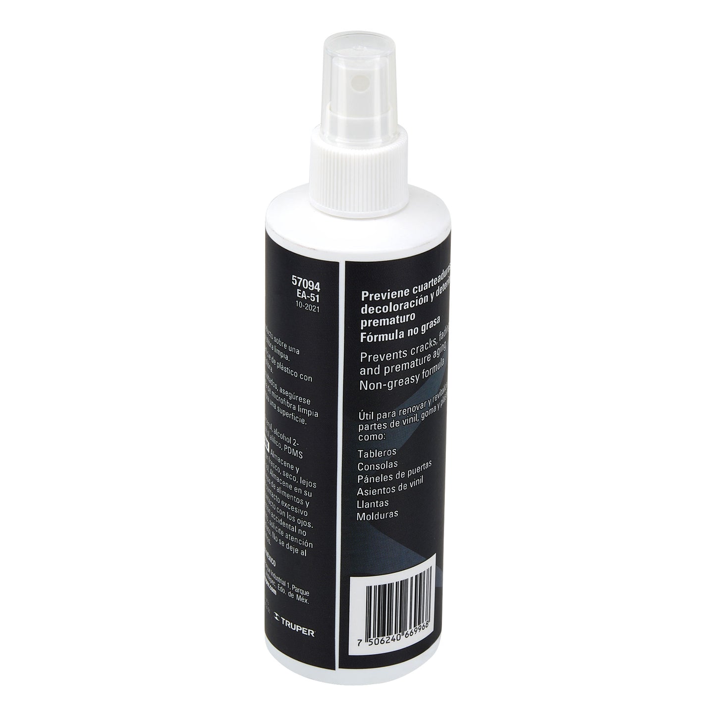 KLINTEK EA-51 Protector de Vinil 240ml - Limpiador y Abrillantador Profesional para Tableros, Plásticos y Neumáticos con Protección UV