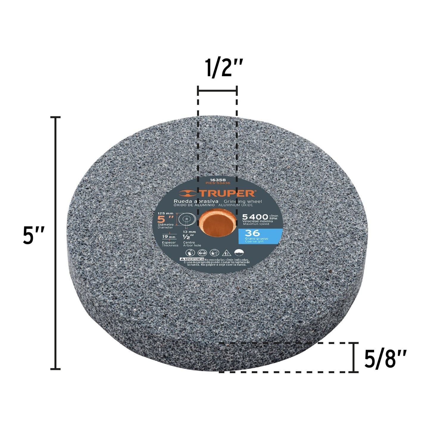 Esmeril de Banco Pretul 5 Pulgadas 1/6 HP - Motor Inducción Profesional para Afilado y Desbaste de Herramientas - Base Antivibración - EBA-5P