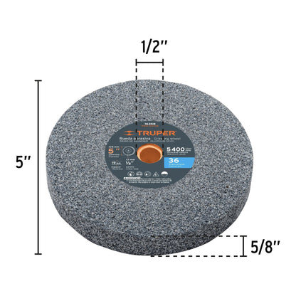 Esmeril de Banco Pretul 5 Pulgadas 1/6 HP - Motor Inducción Profesional para Afilado y Desbaste de Herramientas - Base Antivibración - EBA-5P