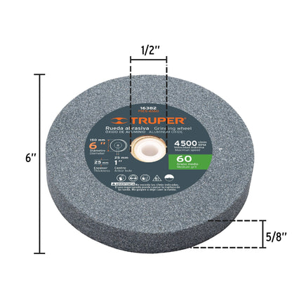 Esmeril de Banco 6 Pulgadas 1/4 HP Pretul EBA-6P - Motor Inducción Profesional para Afilado y Desbaste de Herramientas