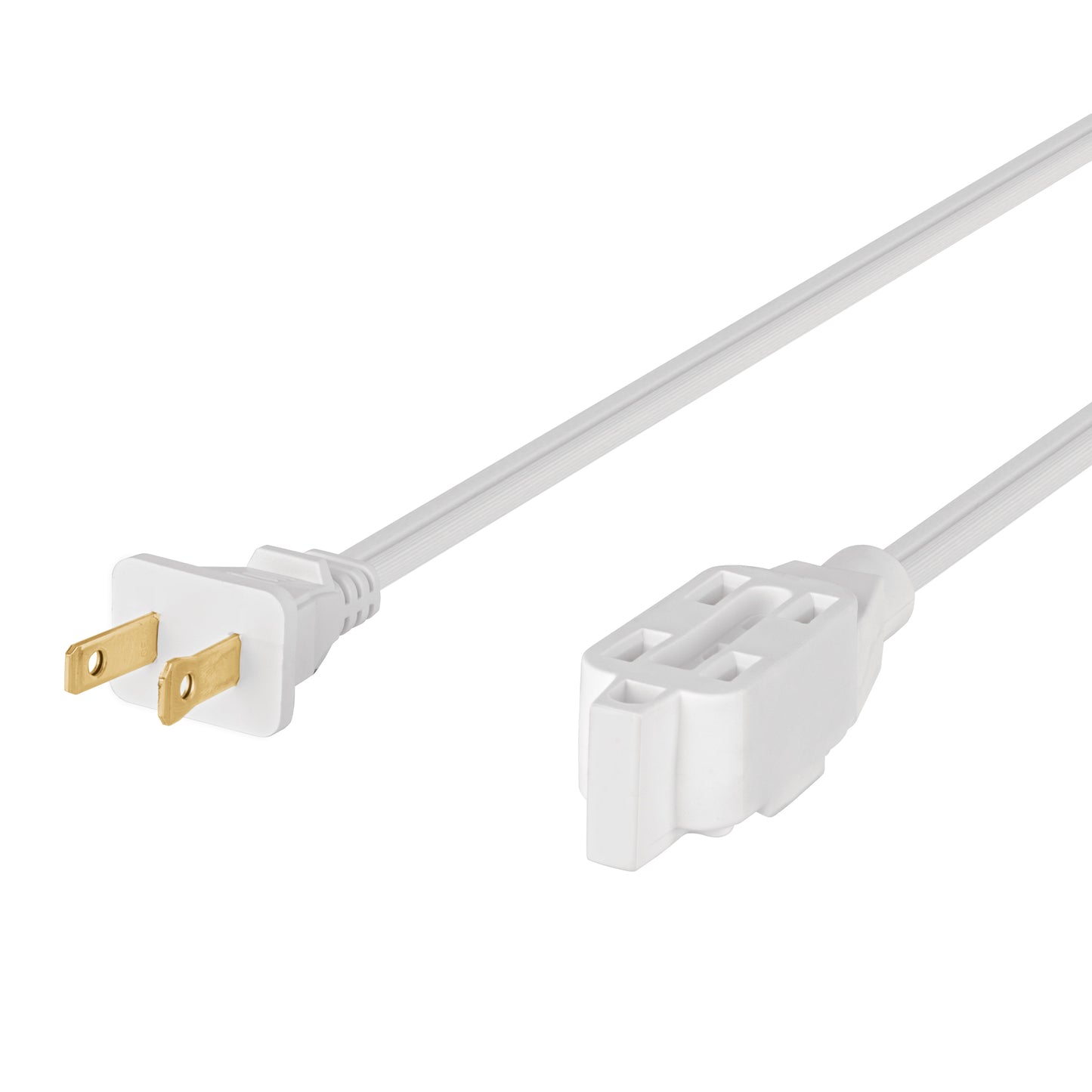 Extensión Eléctrica 4 Metros ED-4BR - Cable Doméstico Blanco con Clavija Recta para Conexión Segura de Electrodomésticos