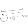 Juego 6 Accesorios Baño Cromo FOSET ELEMENT ELA-7000 - Organización Completa Baño Moderno