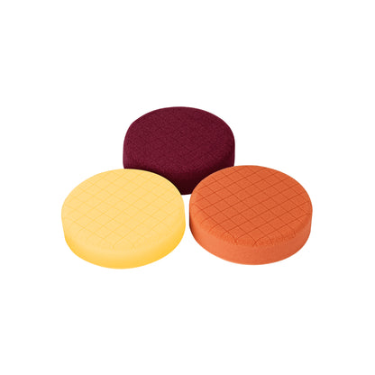 Juego de 3 esponjas para pulir de 5" hook and loop, TRUPER