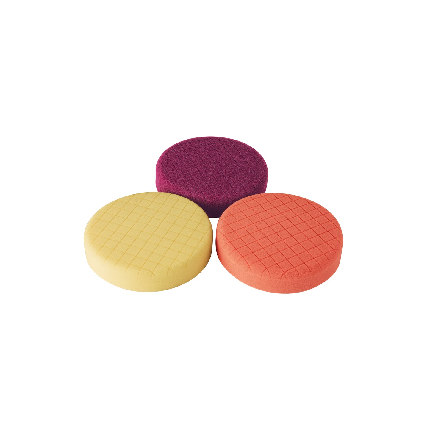 Juego de 3 esponjas para pulir de 6" hook and loop, TRUPER