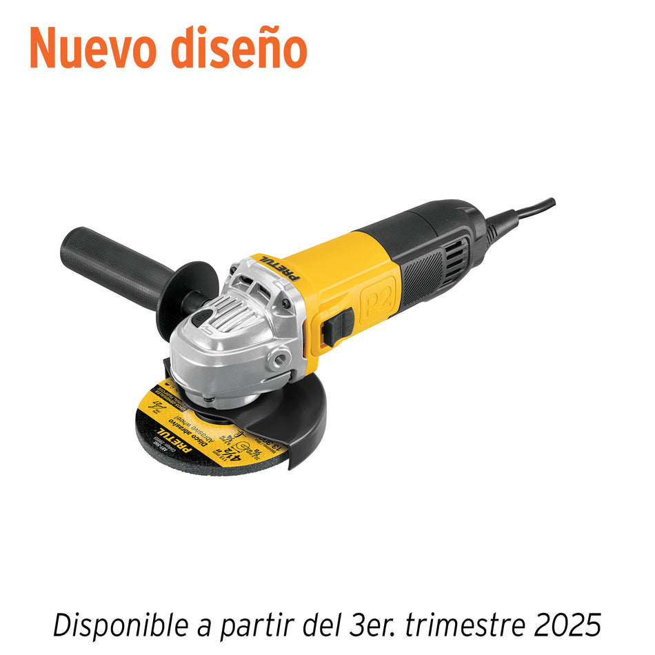 Esmeriladora Angular PRETUL 4-1/2 Pulgadas 700W ESMA-4-1/2P2 - Motor Potente Mango Ajustable Uso Continuo