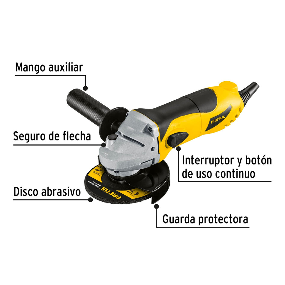 Esmeriladora angular 4-1/2" 700 W, Pretul